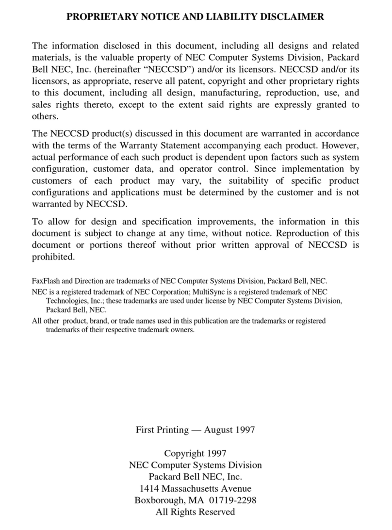 NEC DIRECTION T User manual