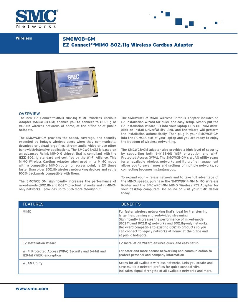 SMC Networks SMCWCB-GM User manual