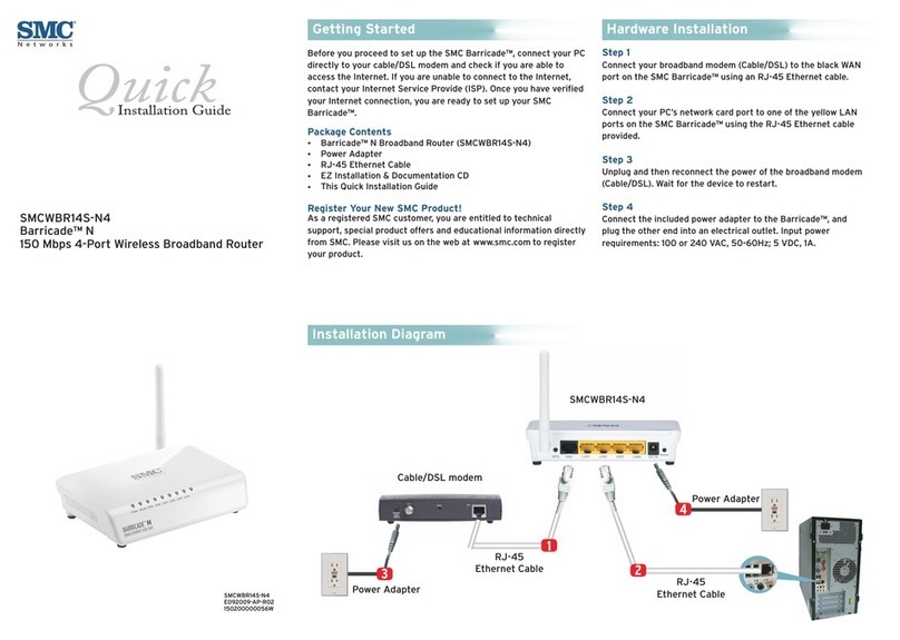 SMC Networks THE BARRICADE SMCWBR14S-N4 User manual