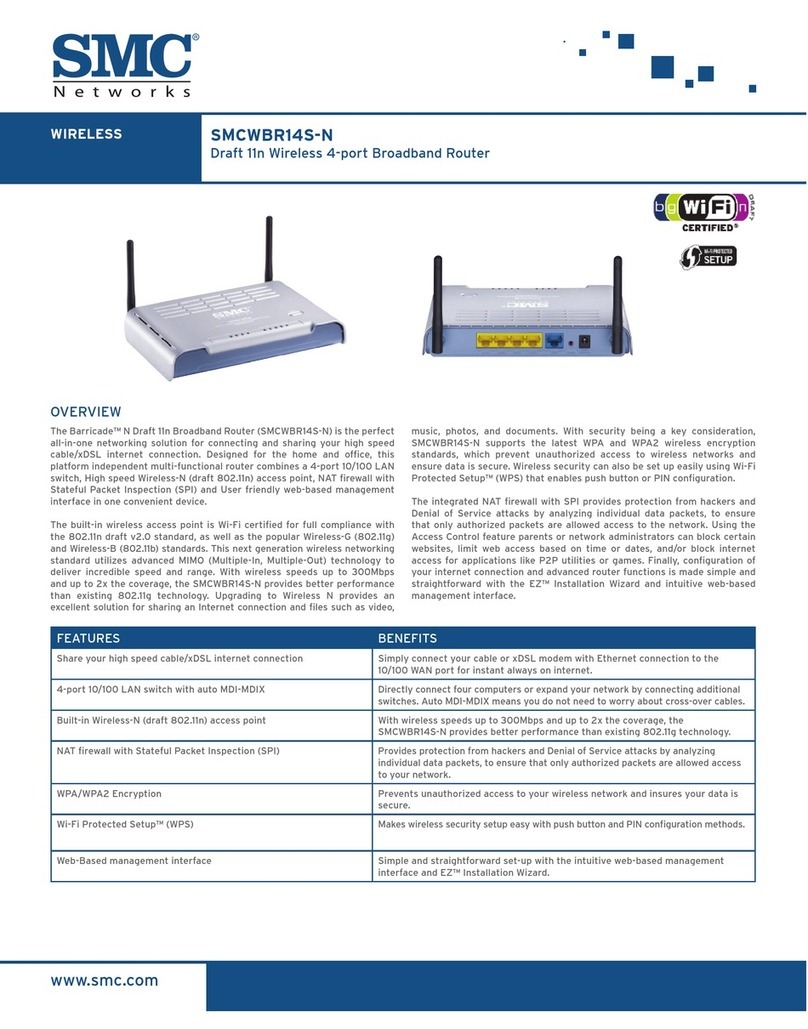 SMC Networks WBR14S-N FICHE overview