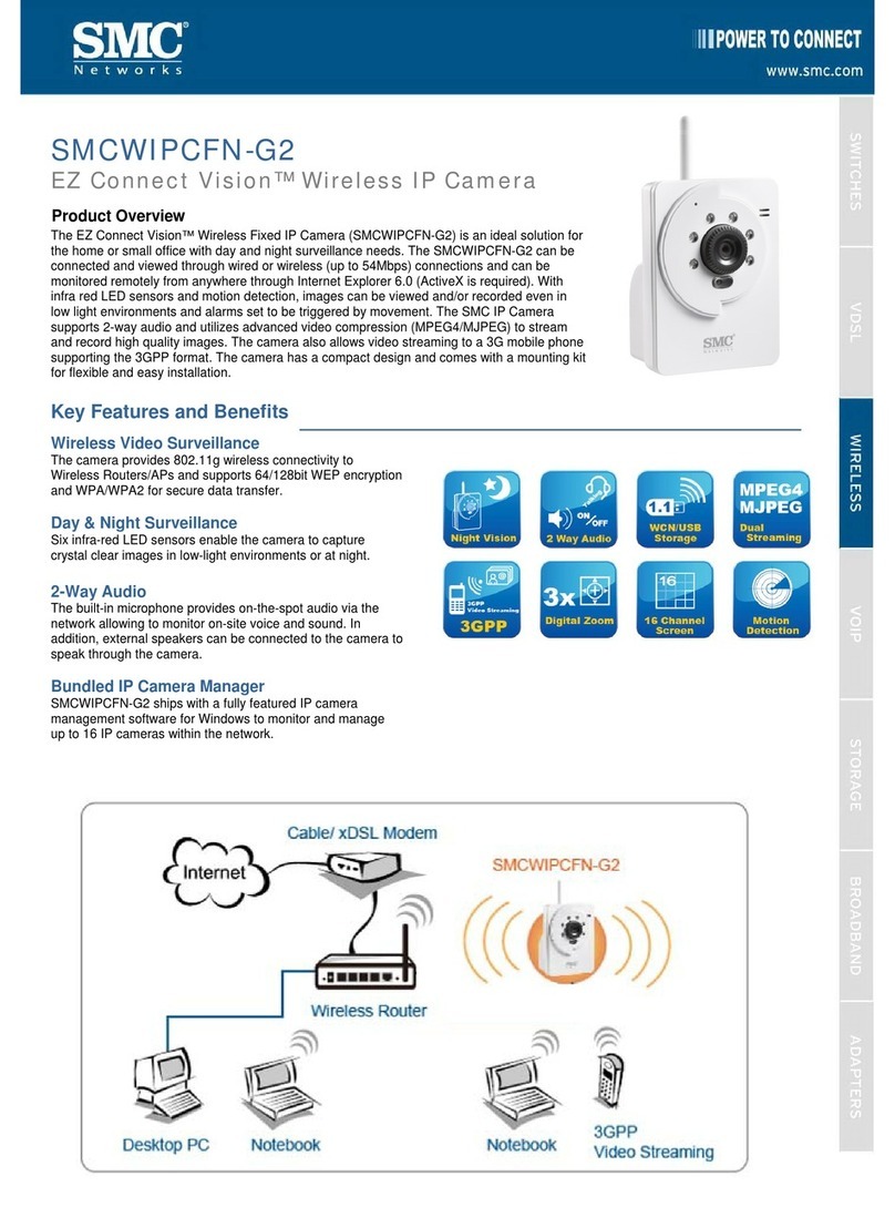SMC Networks EZ Connect Vision SMCWIPCFN-G2 Operating and safety instructions