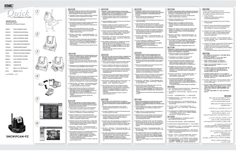 SMC Networks EZ Connect Vision SMCWIPCAM-PZ User manual