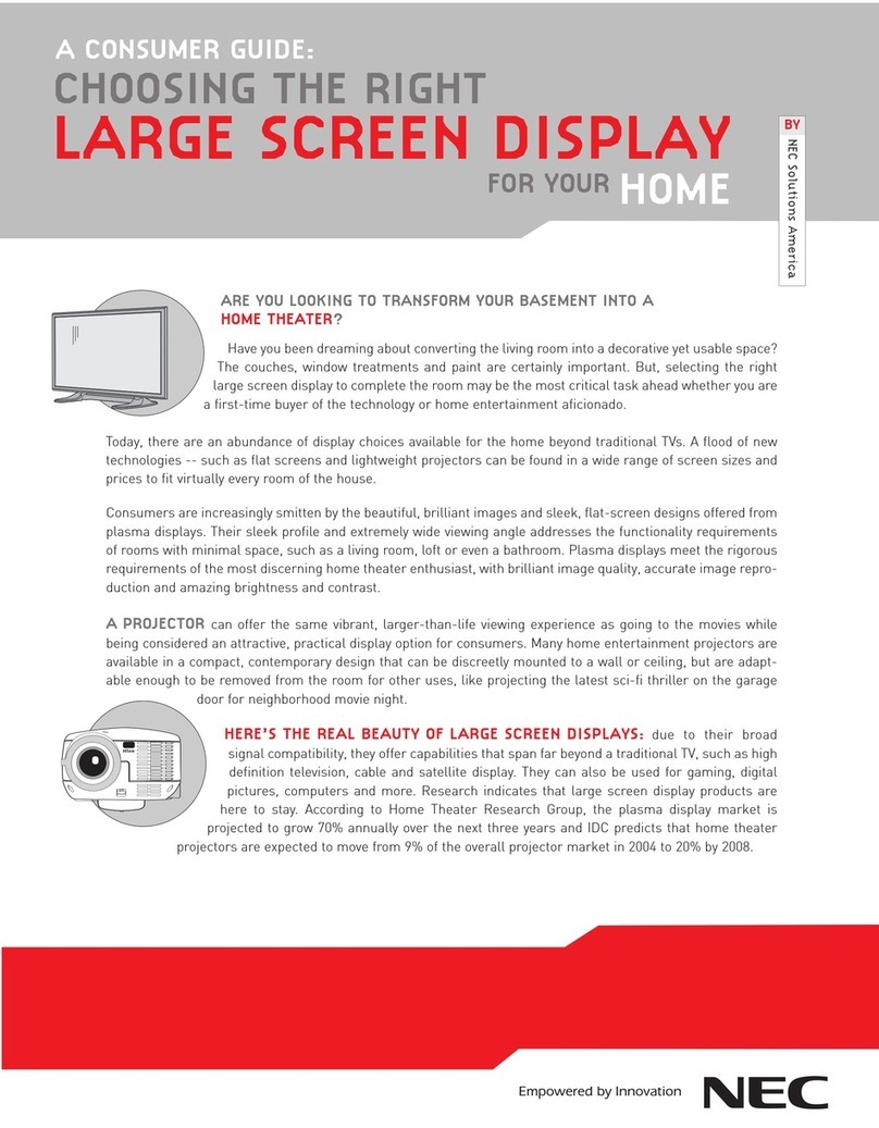 NEC NEC090403 Consumer information