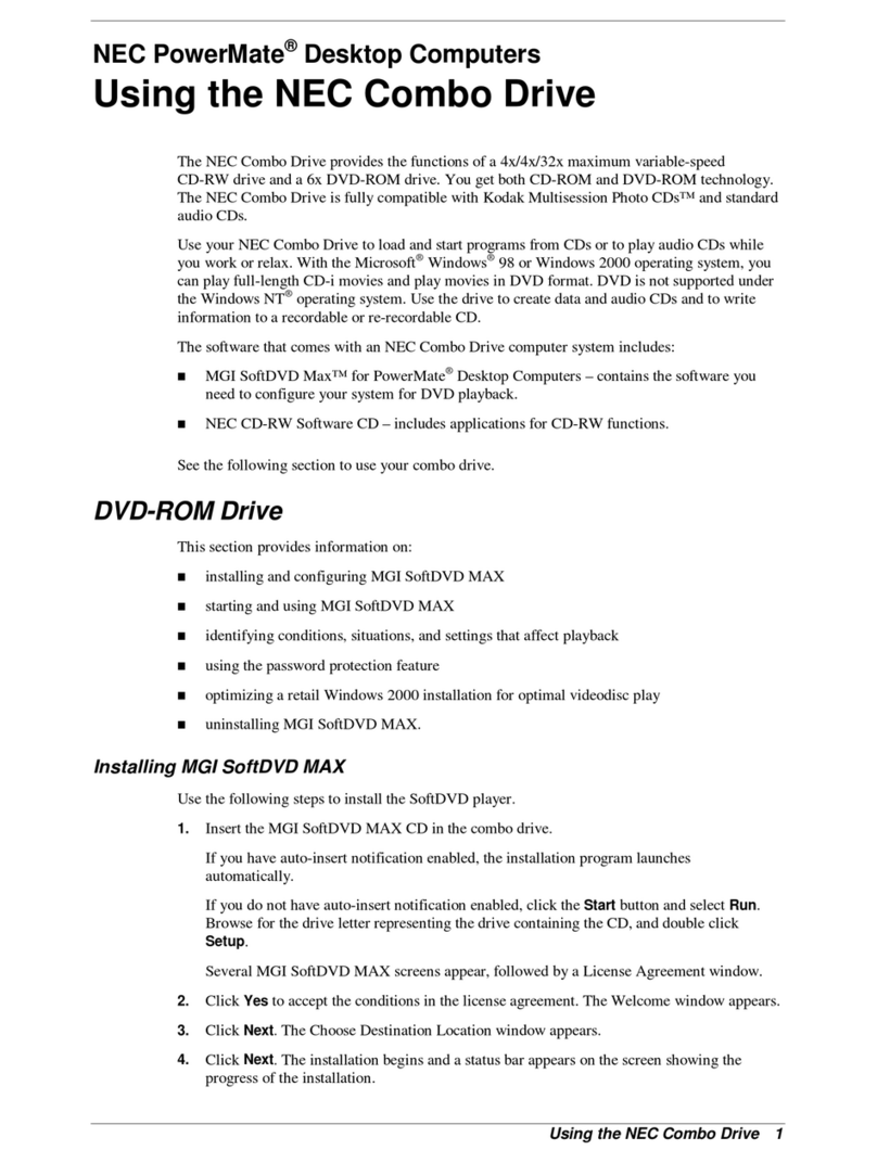 NEC NEC COMBO DRIVE Guide