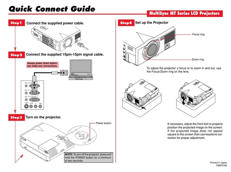 NEC MT50 Assembly instructions
