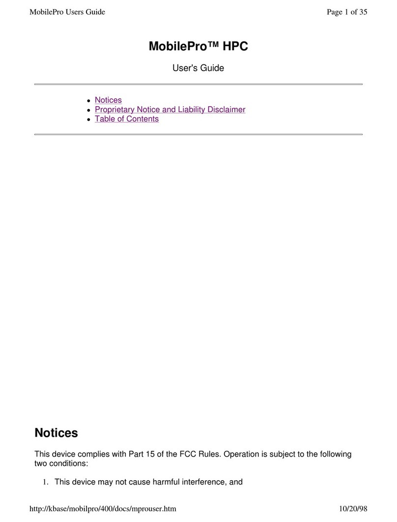 NEC MOBILEPRO HPC user guide