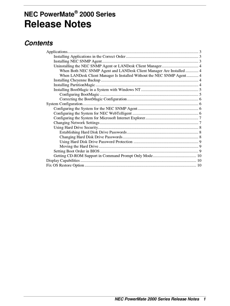 NEC POWERMATE 2000 - S 02-2000 Instruction Manual NEC POWERMATE 2000 - S 02-2000 Instruction Manual
