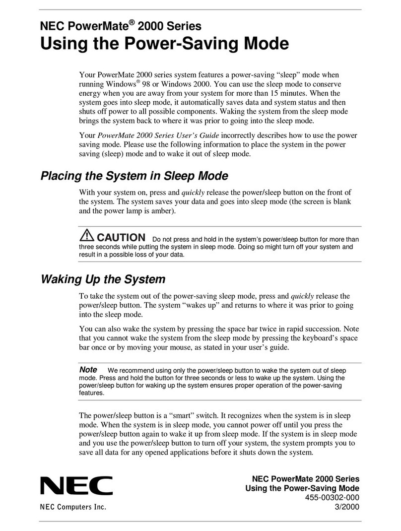 NEC PowerMate 2000 Series Guide