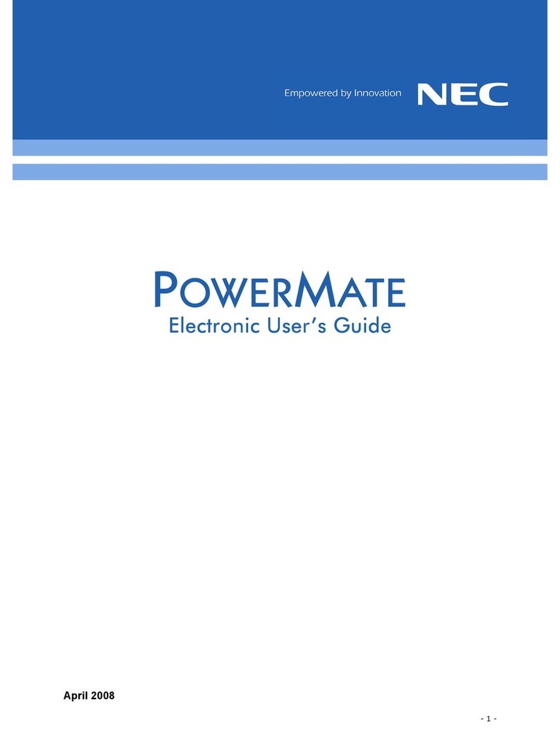 NEC POWERMATE - VERSION 2008 User manual