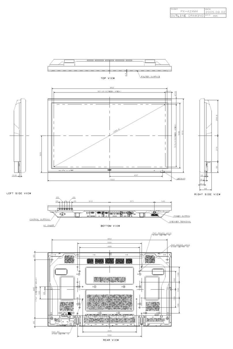 NEC PX-42XM4 manual