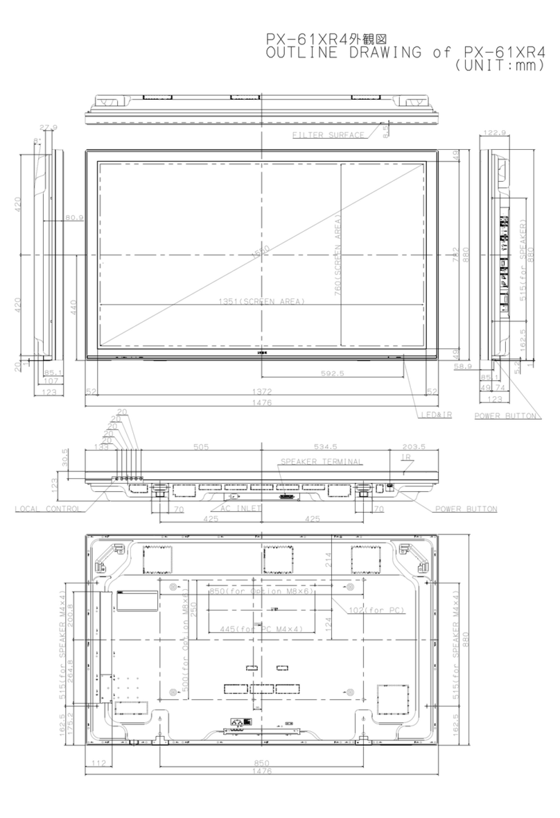 NEC PX-61XR4 User manual