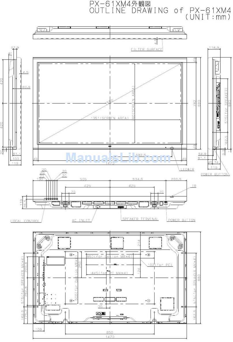 NEC PX-61XM4 User manual NEC PX-61XM4 User manual