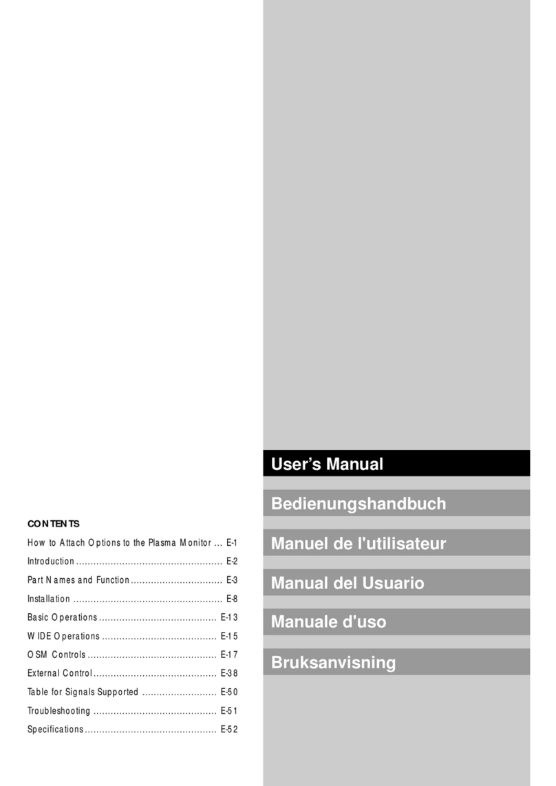 NEC PLASMA50USER User manual NEC PLASMA50USER User manual