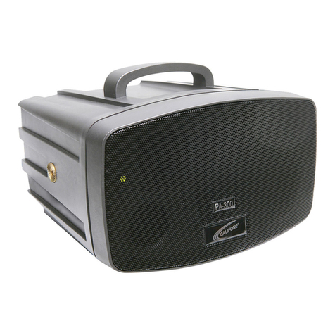 Califone PresentationPro PA300 Plus User manual