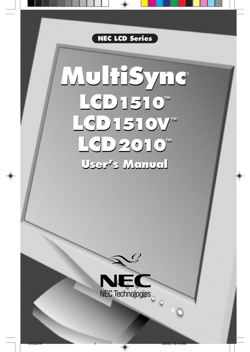 NEC LCD1520T User manual