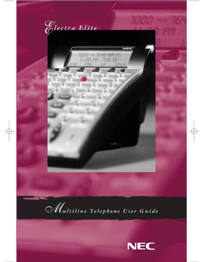 NEC ELECTRA ELITE manual