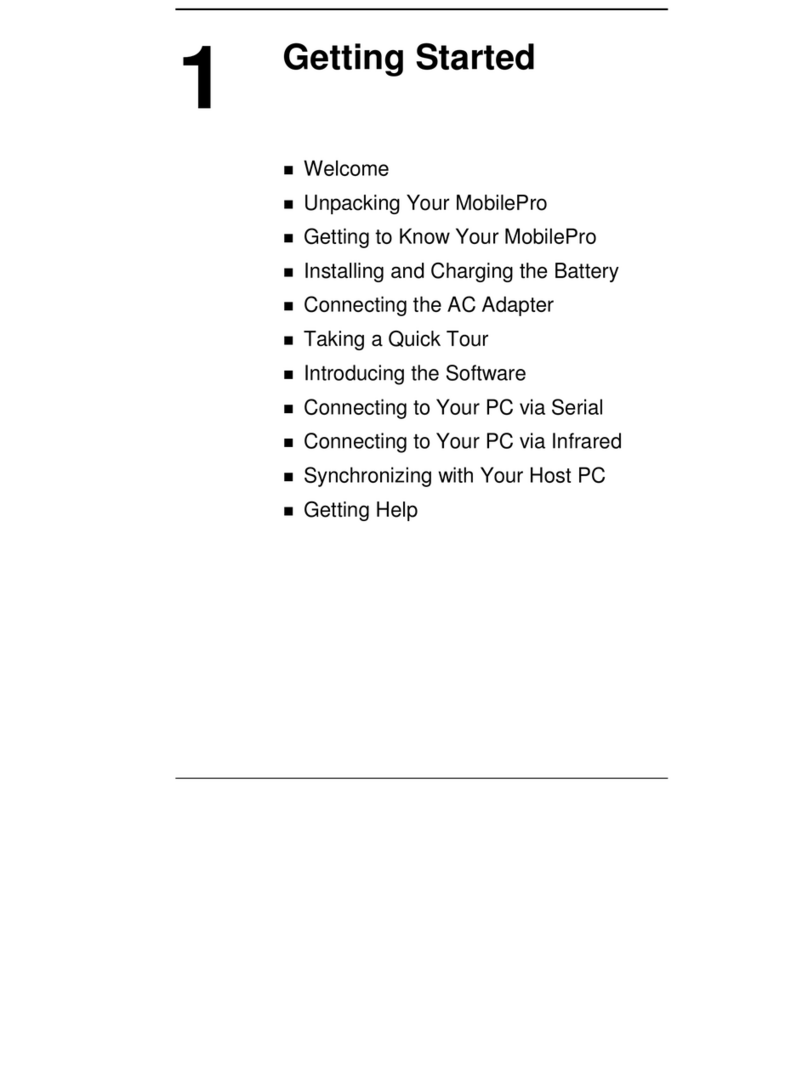 NEC MOBILEPRO 780 - User manual
