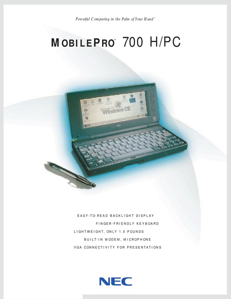 NEC 700 User manual NEC 700 User manual