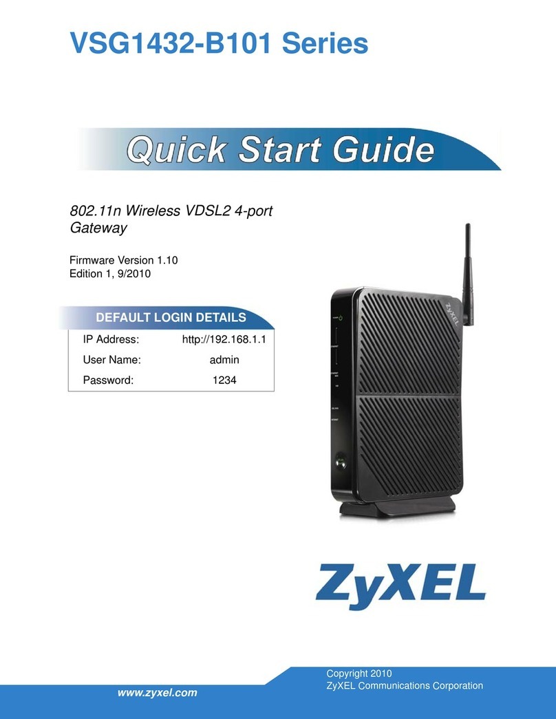 ZyXEL Communications VSG1432-B101 START V1.10 User manual
