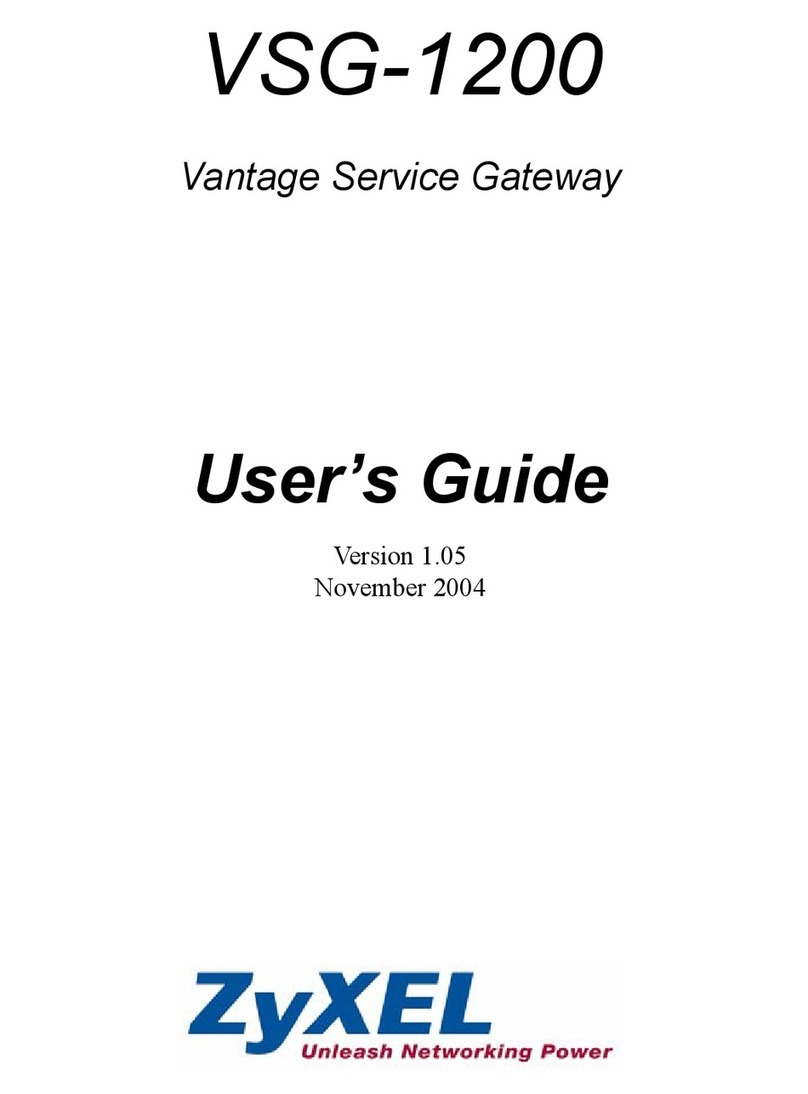 ZyXEL Communications VSG-1200 User manual