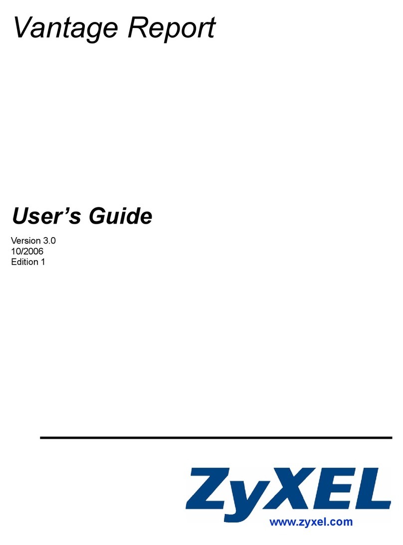 ZyXEL Communications VANTAGE REPORT - V3.0 User manual
