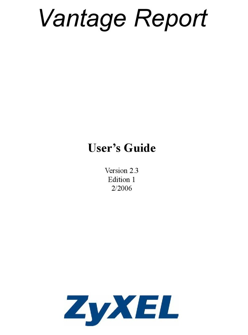 ZyXEL Communications VANTAGE REPORT 2.3 - User manual