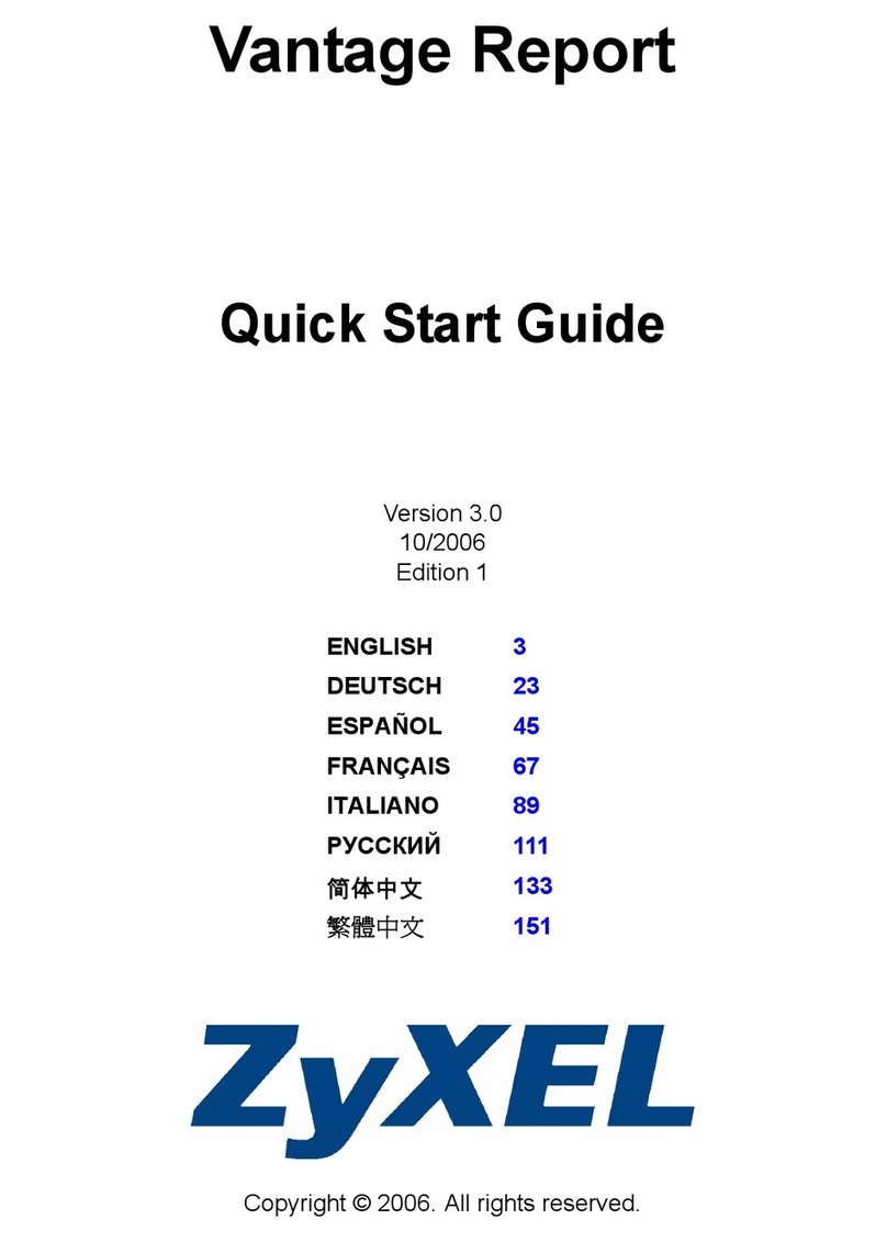 ZyXEL Communications VANTAGE REPORT - V3 User manual