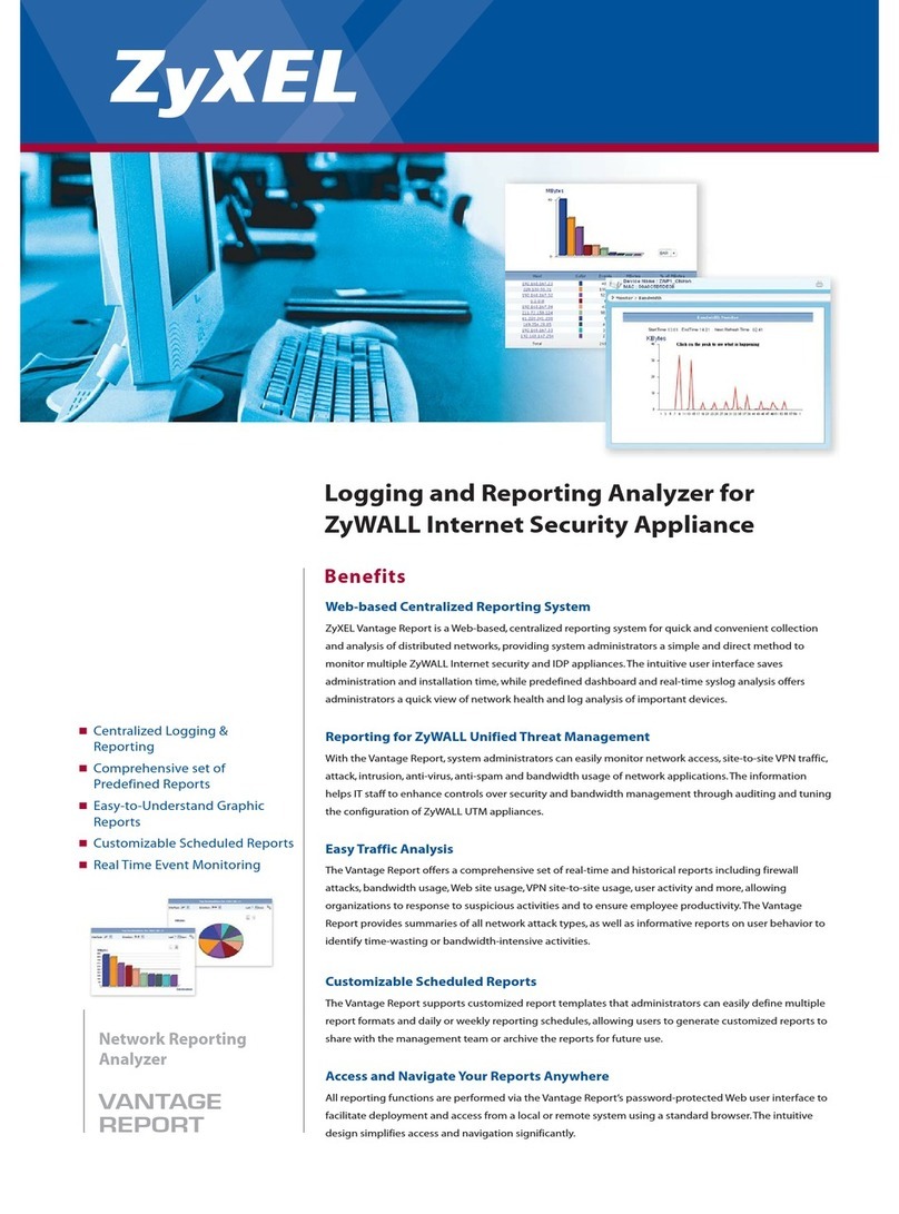 ZyXEL Communications VANTAGE REPORT 2.3 - datasheet