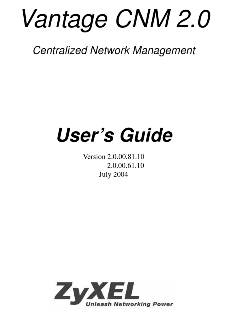 ZyXEL Communications VANTAGE CNM 2.0 - User manual