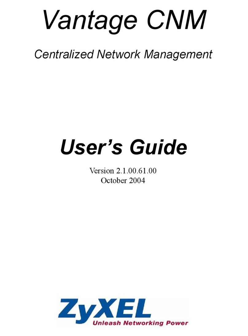 ZyXEL Communications VANTAGE CNM User manual