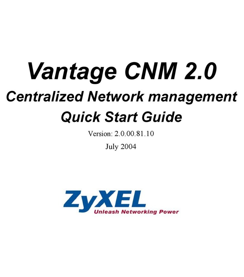 ZyXEL Communications VANTAGE CNM 2.0 - quick start guide