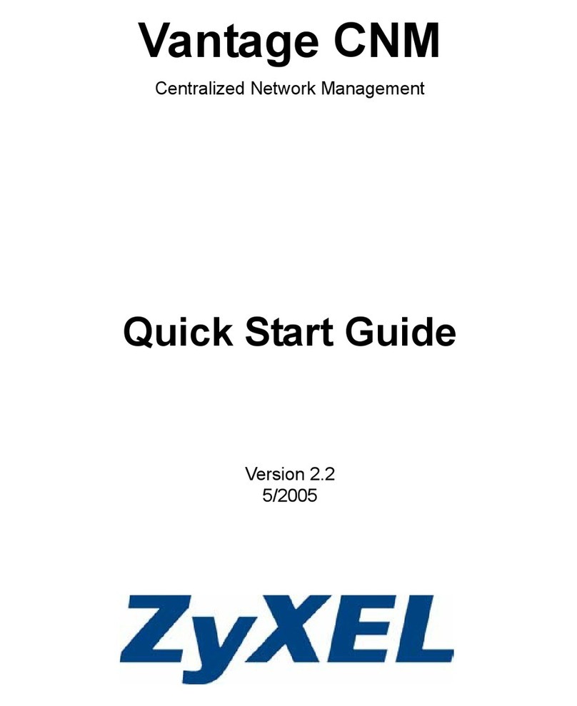 ZyXEL Communications VANTAGE CNM User manual ZyXEL Communications VANTAGE CNM User manual