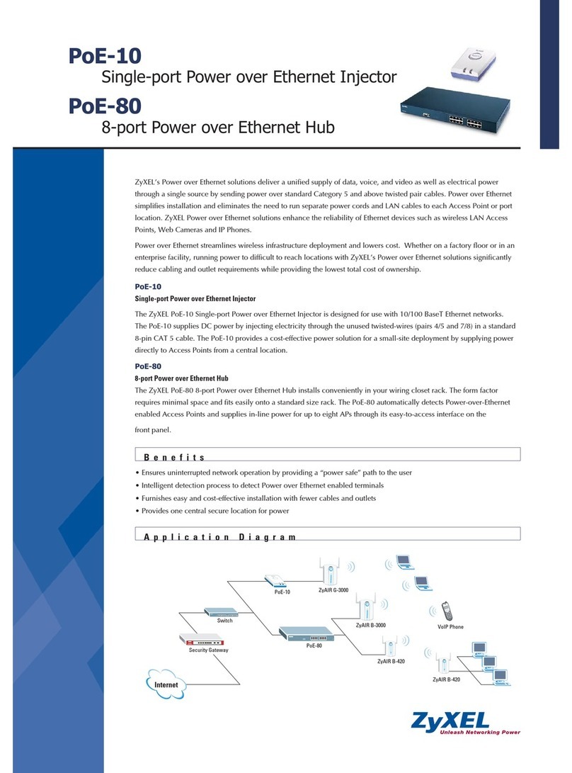 ZyXEL Communications PoE-10 brochure