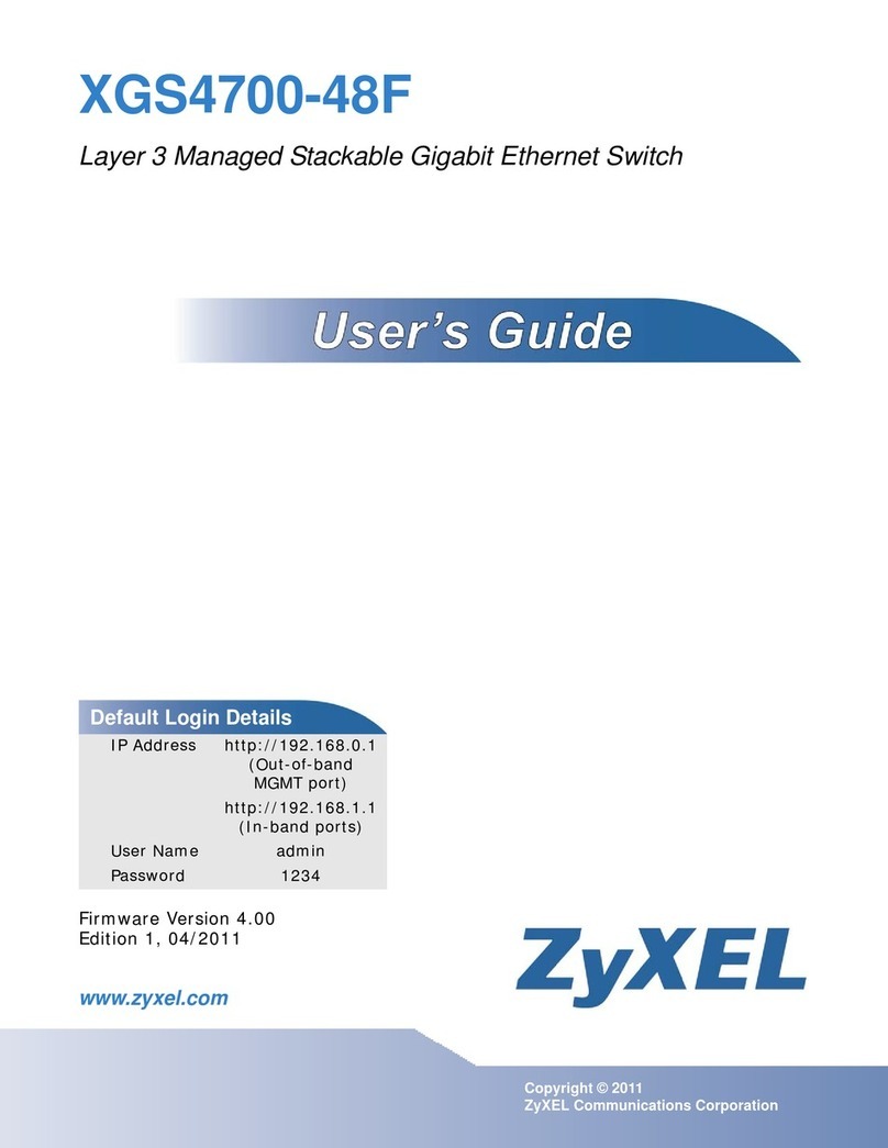 ZyXEL Communications XGS4700-48F User manual
