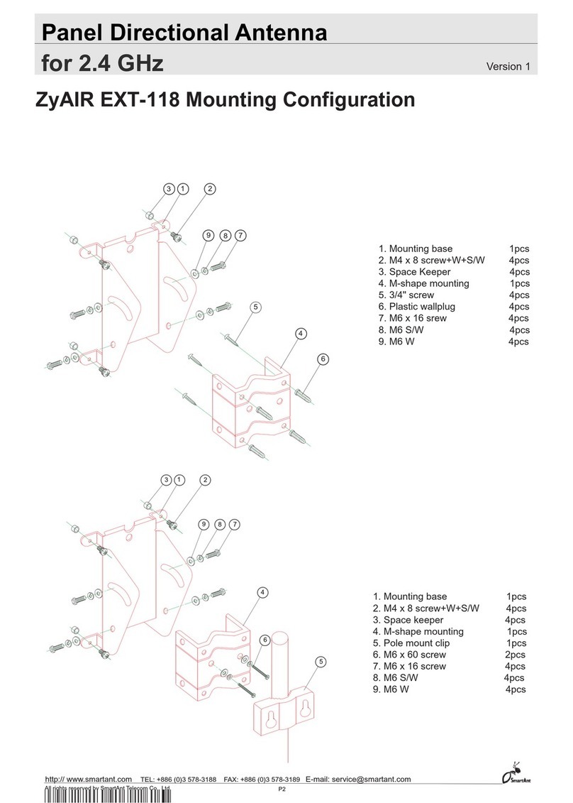 ZyXEL Communications ZYAIR EXT-118 - MOUNTING Installation instructions manual