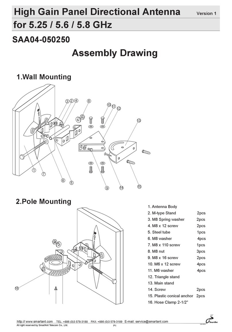 SmartAnt ZYAIR EXT-114 - MOUNTING Assembly guide SmartAnt ZYAIR EXT-114 - MOUNTING Assembly guide