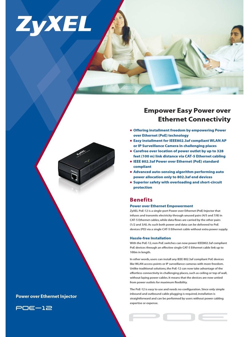 ZyXEL Communications POE-12 User manual