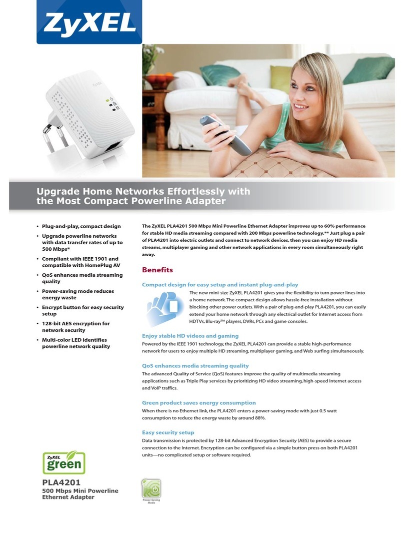 ZyXEL Communications PLA4201 Specifications ZyXEL Communications PLA4201 Specifications