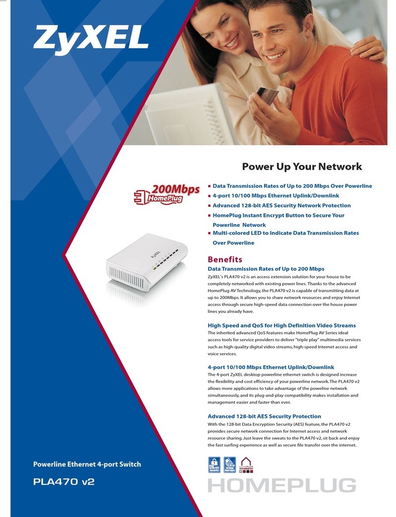 ZyXEL Communications PLA-470 v2 datasheet