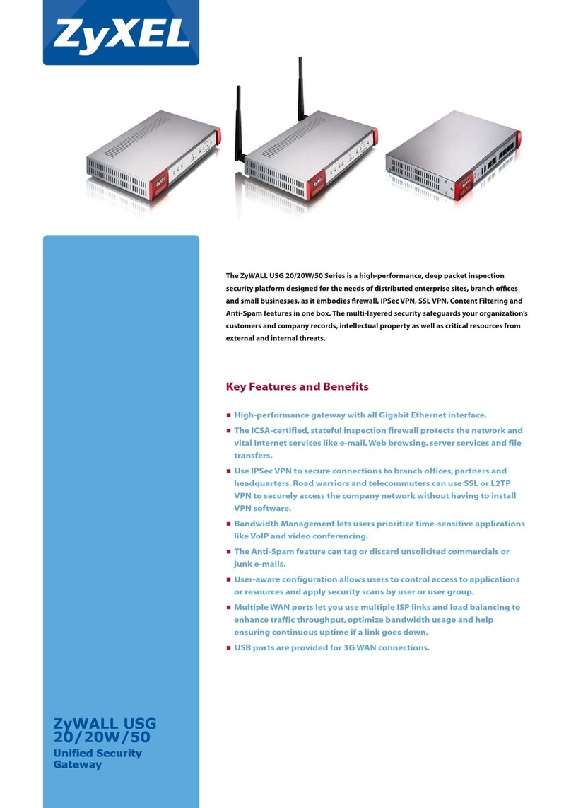 ZyXEL Communications ZYWALL  20W - datasheet