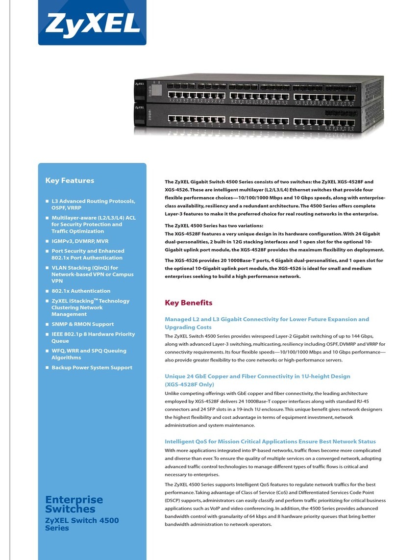 ZyXEL Communications XGS-4526 datasheet
