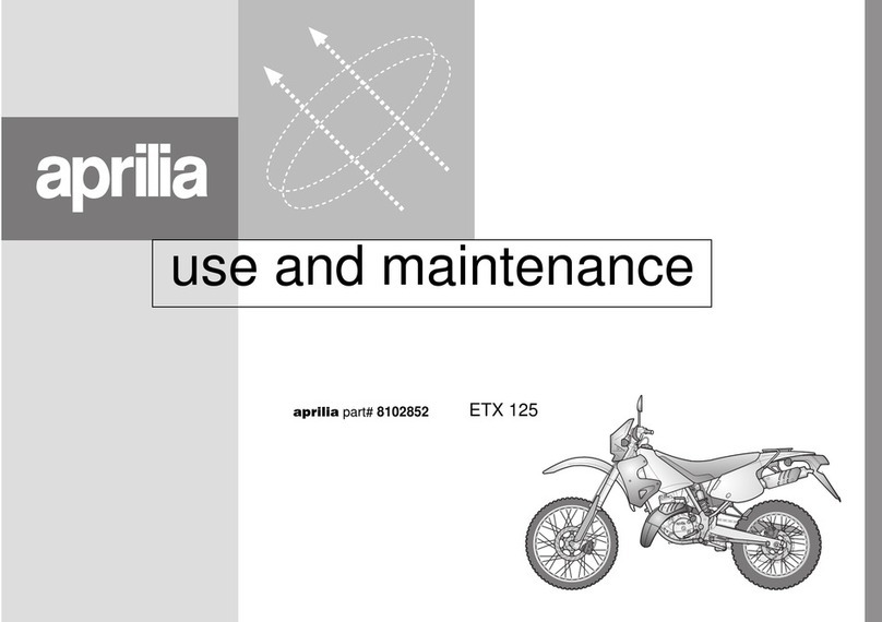 APRILIA ETX 125 - 1998 User manual