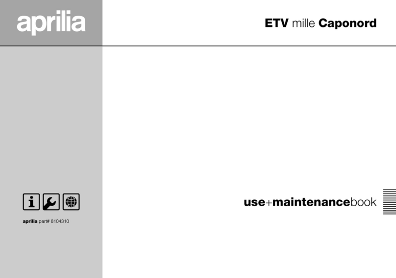 APRILIA ETV MILLE CAPONORD - PART1 02-2001 manual