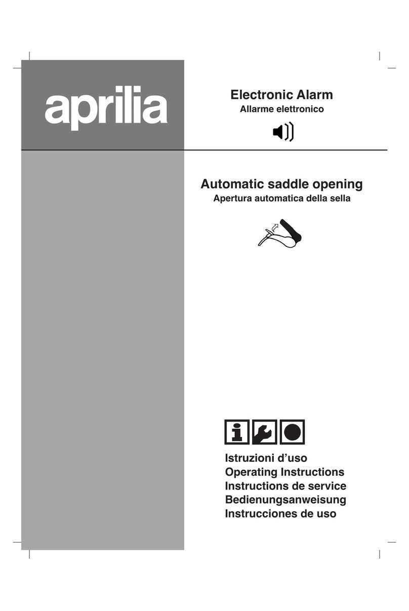 APRILIA ELECTRONIC ALARM - 2007-2008 manual