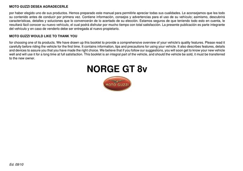 MOTO GUZZI NORGE GT 8V User manual