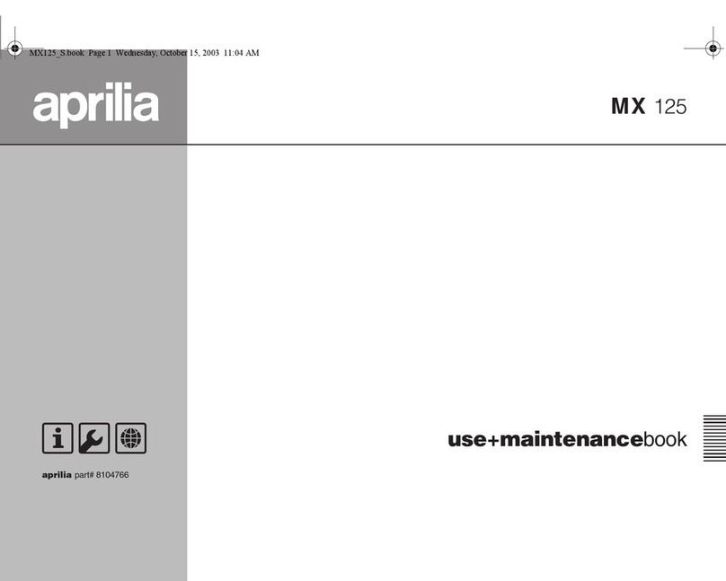 APRILIA MX 125 - ED01 2004 User manual