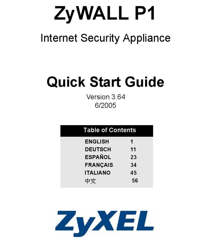 ZyXEL Communications ZYWALL P1 - V3.64 quick start guide