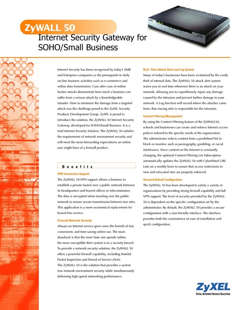 ZyXEL Communications ZyXEL ZyWALL 50 User manual