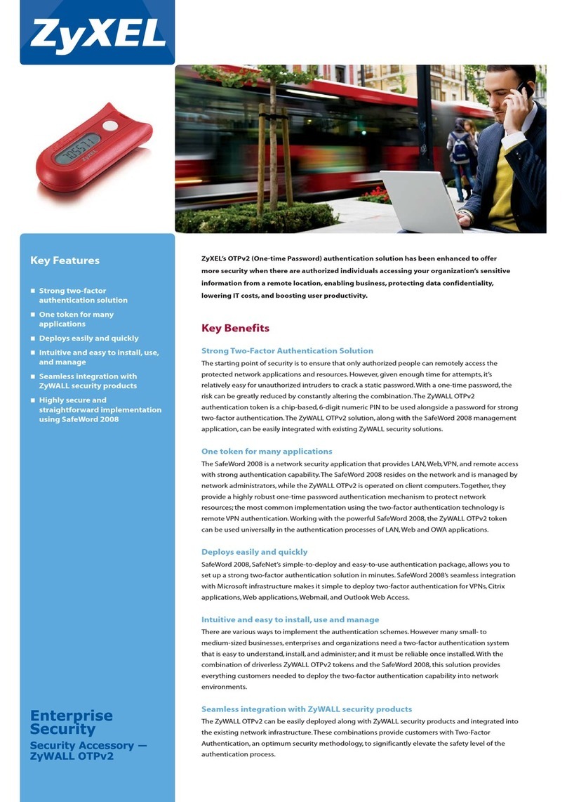 ZyXEL Communications ZYWALL OTPV2 - datasheet