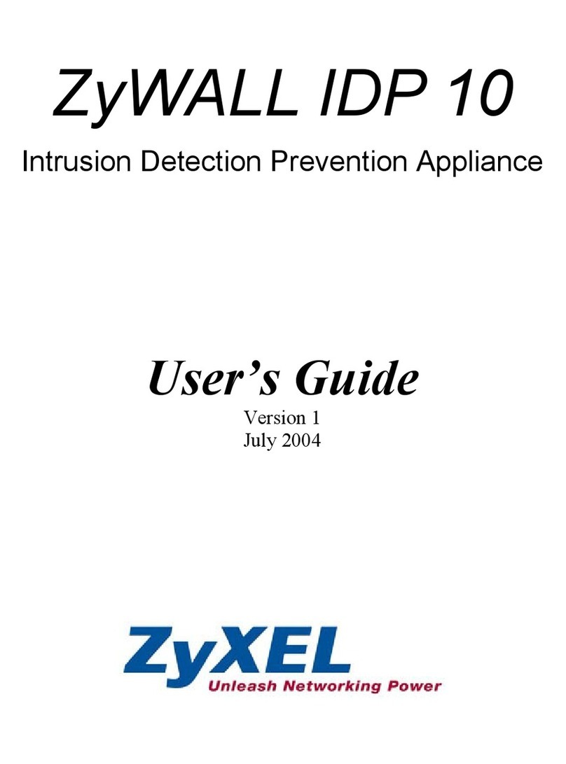 ZyXEL Communications ZyXEL ZyWALL IDP 10 User manual ZyXEL Communications ZyXEL ZyWALL IDP 10 User manual
